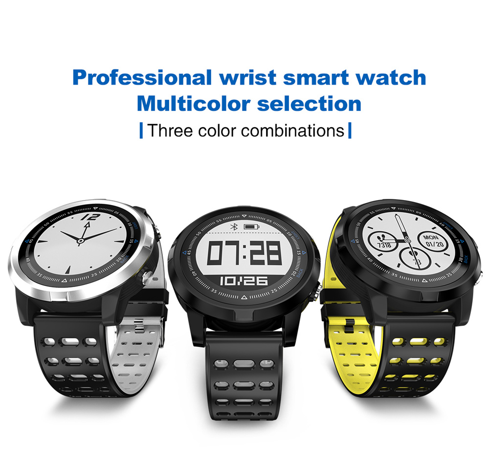 N105 Smartwatch Heart Rate Monitor IP68 Water Resistant GPS Multi-Sport Mode - Black