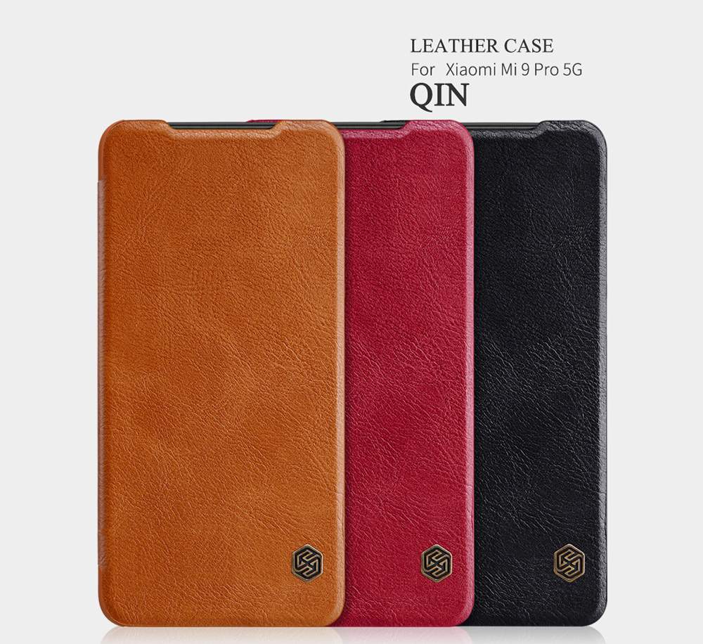 NILLKIN Protective Leather Phone Case For Xiaomi Mi 9 Pro Smartphone - Black