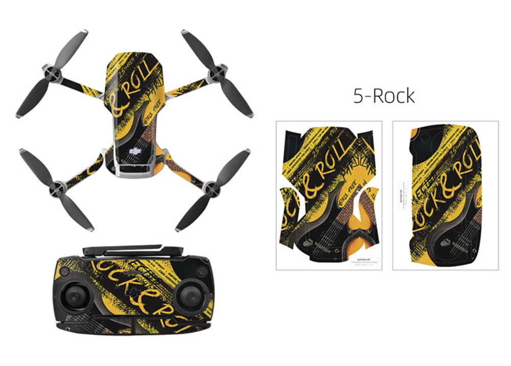 Sunnylife Expansion Accessories Aircraft Transmitter Sticker Set For DJI Mavic MINI RC Aircraft - Blue Shark