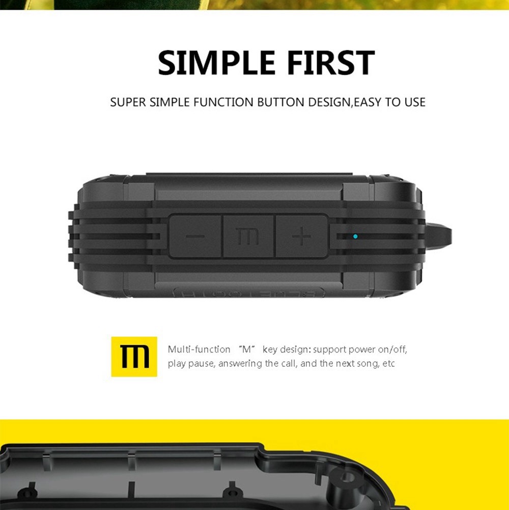 MIFA F7 Bluetooth 4.0 Wireless Speaker IPX56 Built-in 1500mAh Battery DSP Sound - Gray