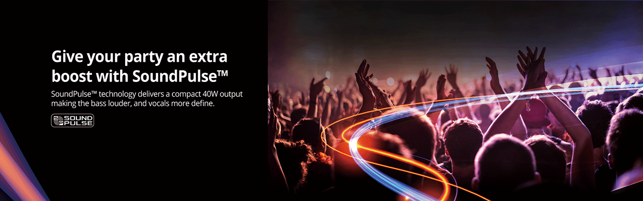 Tronsmart Element T6 Plus SoundPulse™ Portable Bluetooth Speaker with 40W Max Output Deep Bass IPX6 Waterproof - Black