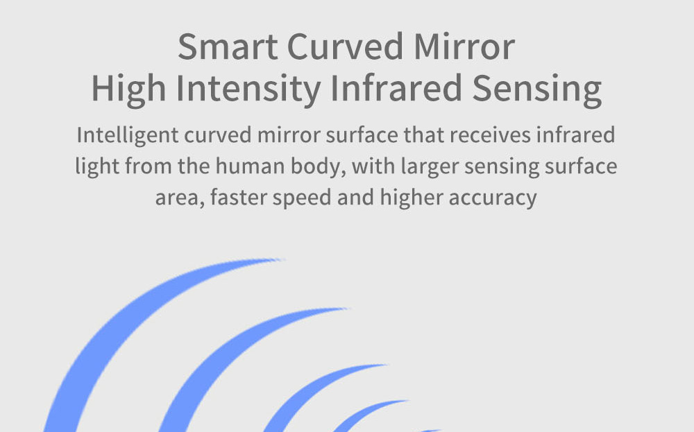 T09 Smart Digital Body Thermometer Infrared LED Full Screen Instant Measure - Black