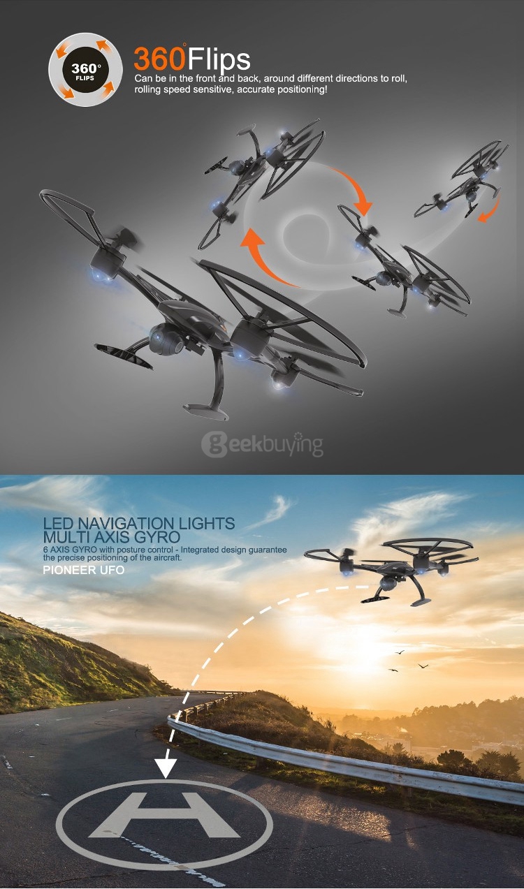 JXD 509G JXD509G 5.8G FPV With 2.0MP HD Camera Altitude Hold Mode RC Quadcopter