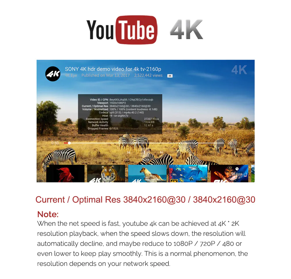 MECOOL KM8 Google Certified Amlogic S905X Android TV OS Android 8.0 2GB/16GB TV Box with Voice Remote VP9 HDR10 Dolby Audio Support Youtube 4K