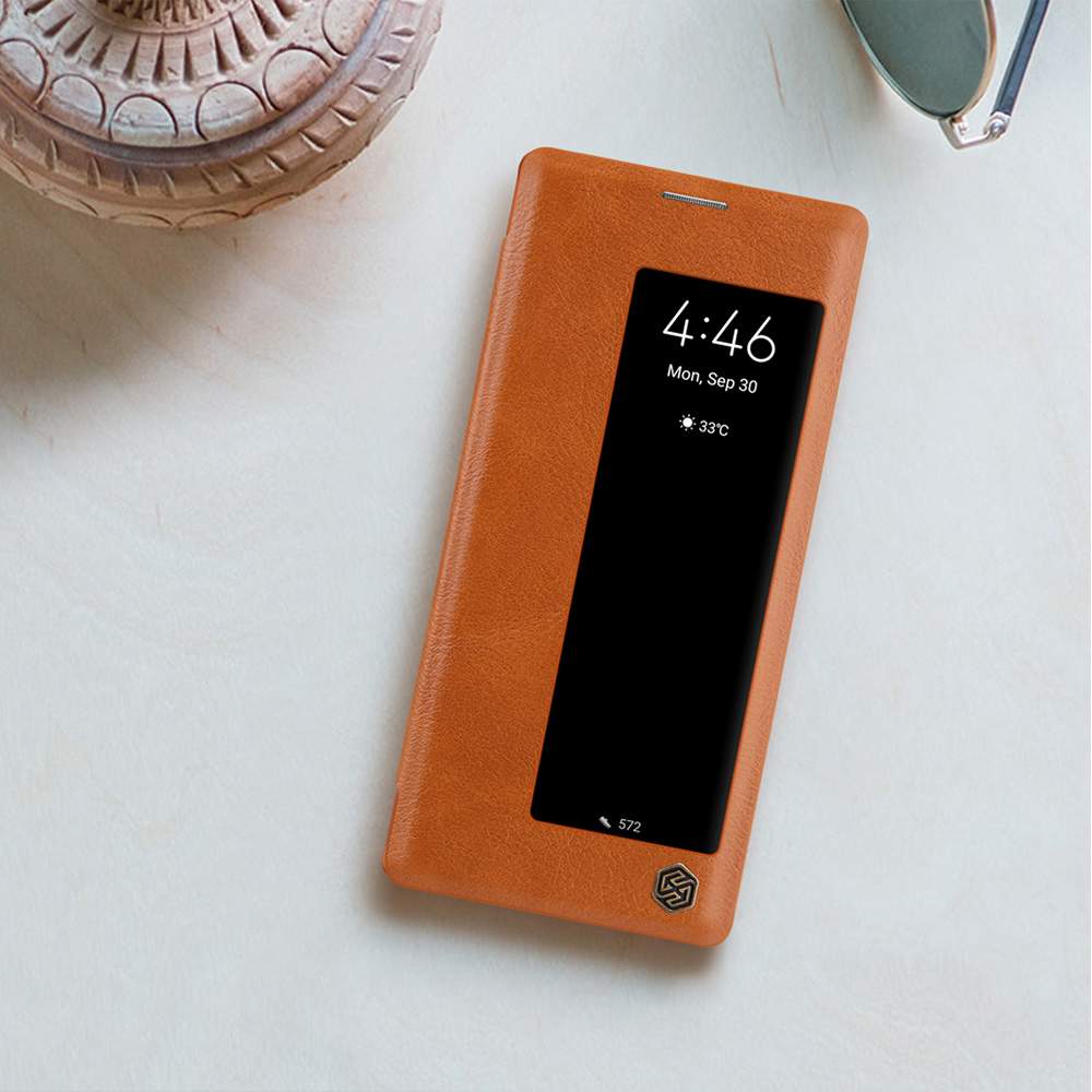 NILLKIN Protective Leather Phone Case For HUAWEI Mate 30 Pro Smartphone - Red