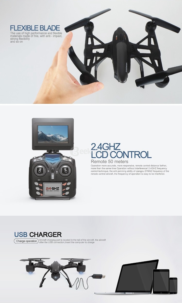 JXD 509G JXD509G 5.8G FPV With 2.0MP HD Camera Altitude Hold Mode RC Quadcopter