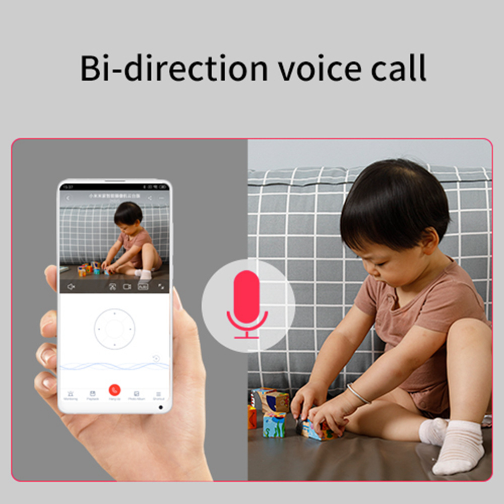 XIAOMI Mijia CMSXJ16A H.265 1080P IP Camera AI Motion Detection Baby Monitor 360 Pan-tilt Webcam Global Version - White