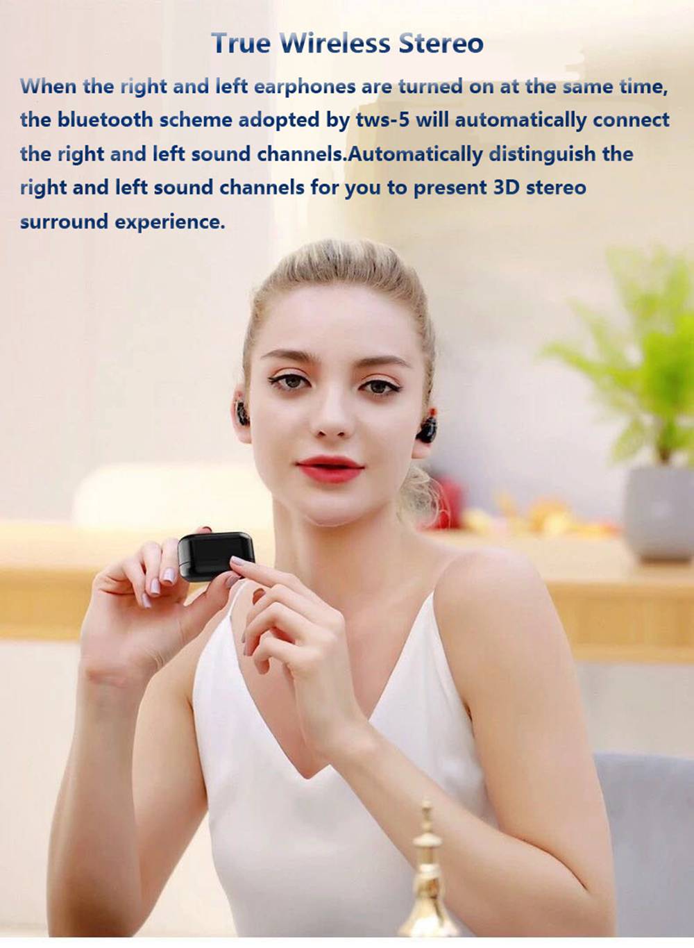 Remax TWS-5 Bluetooth 5.0 TWS Earphones Binaural Call Battery Display