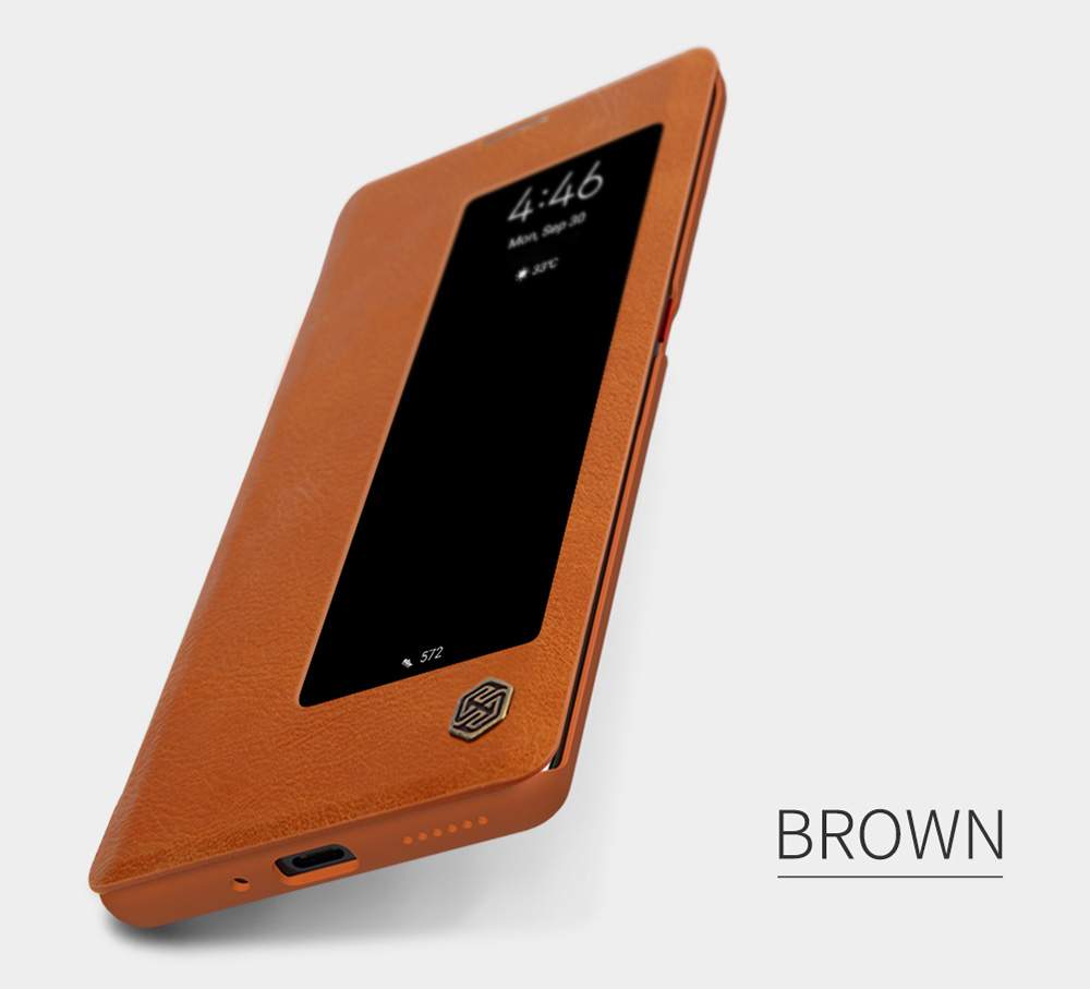 NILLKIN Protective Leather Phone Case For HUAWEI Mate 30 Pro Smartphone - Red