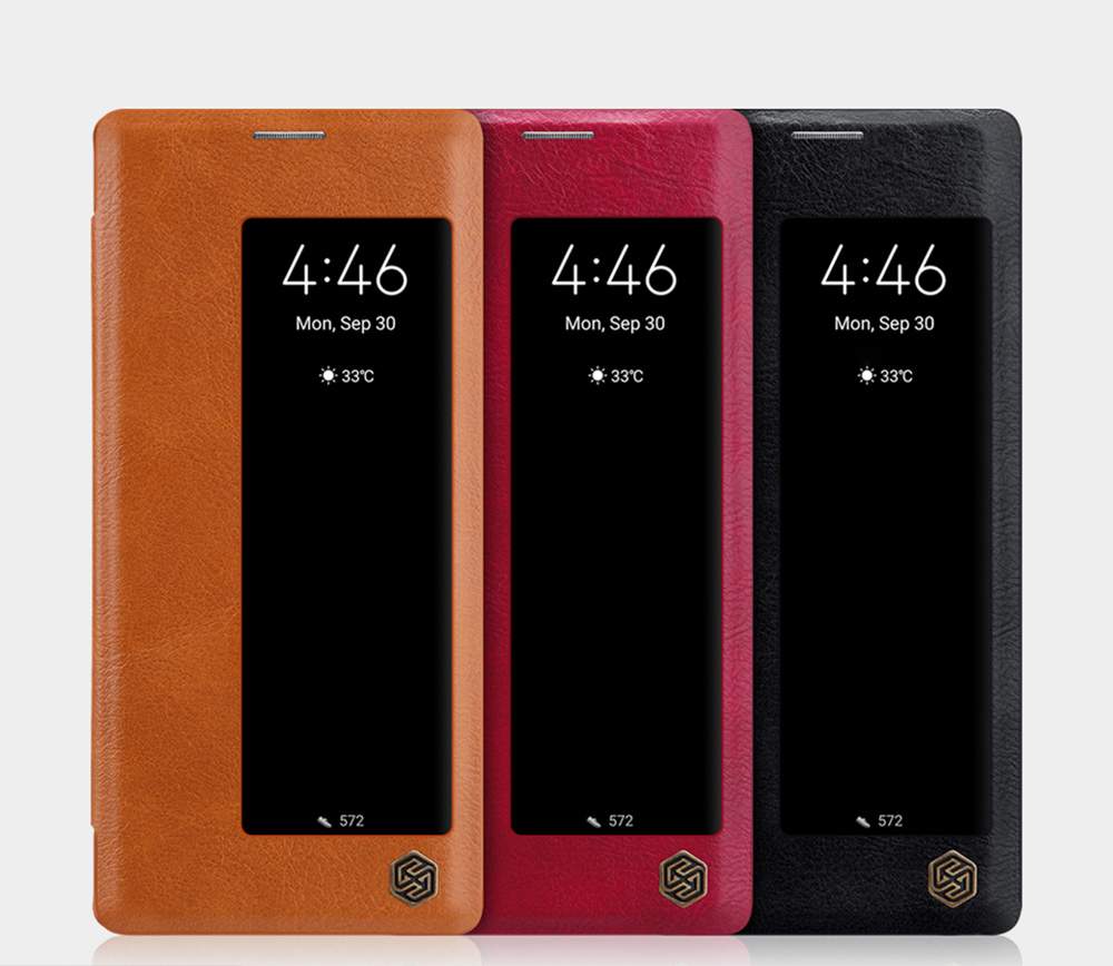 NILLKIN Protective Leather Phone Case For HUAWEI Mate 30 Pro Smartphone - Black