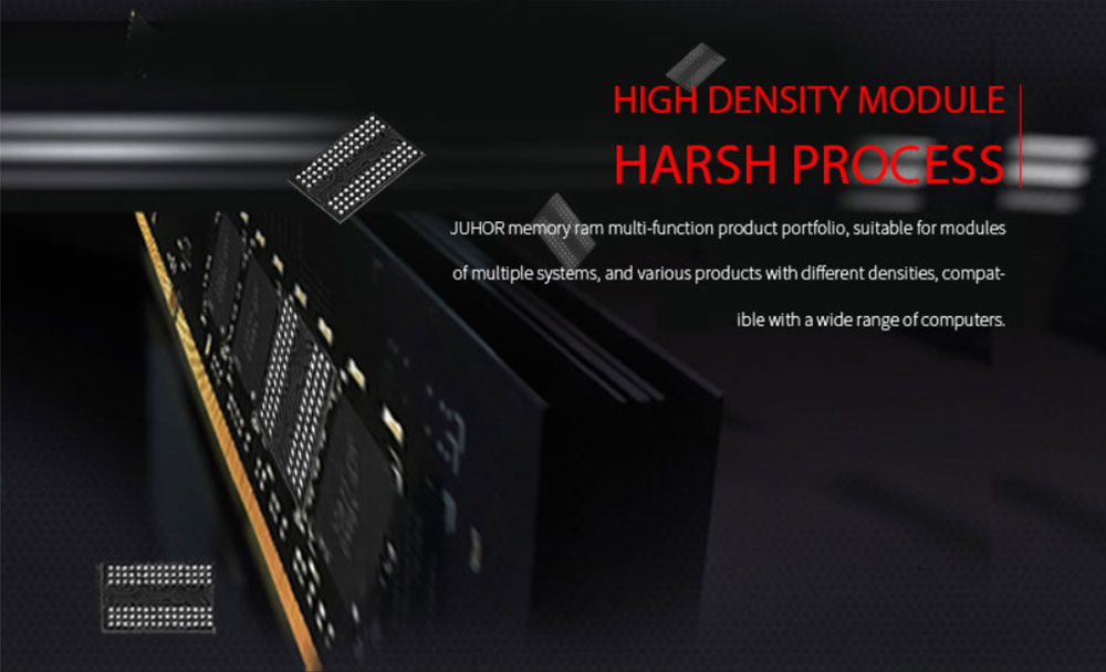 Juhor DDR3 4G 1600Mhz 1.5V 240 Pin RAM Desktop Memory Module For PC Computer - Black