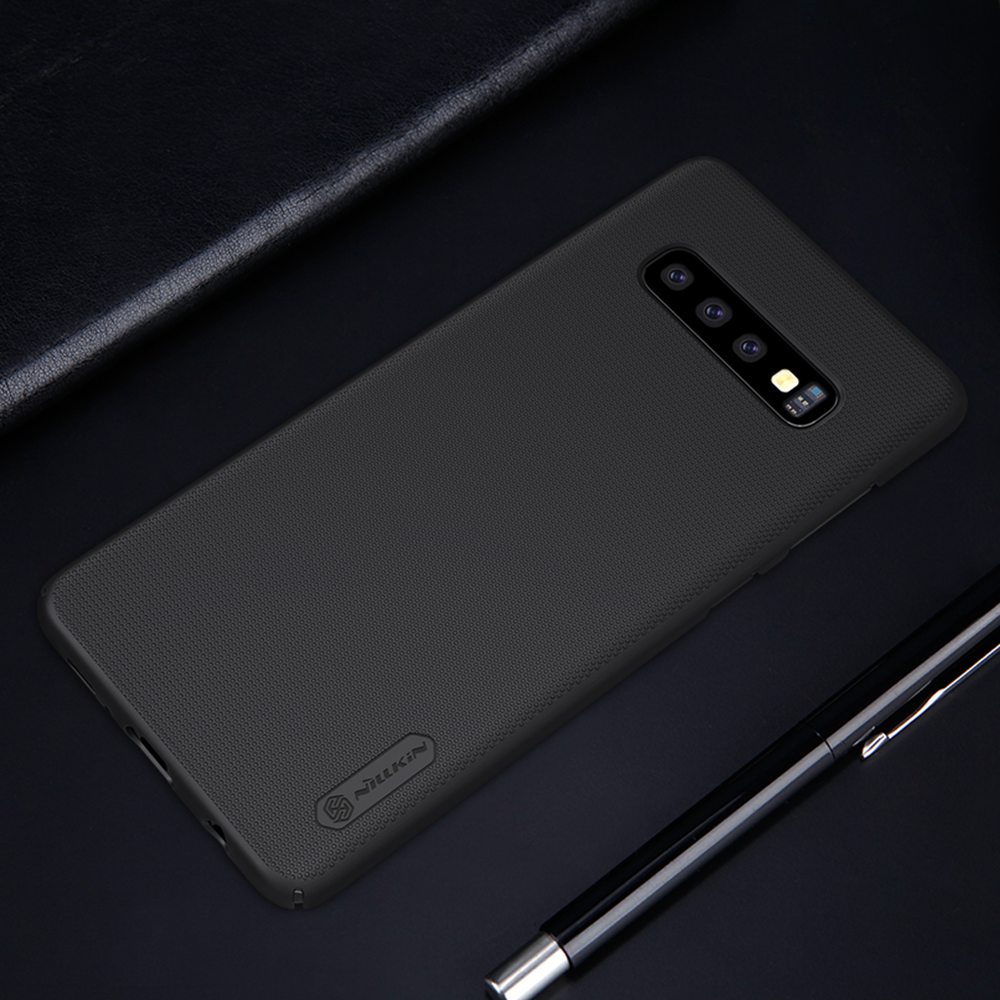 NILLKIN Protective Frosted PC Phone Case For Samsung Galaxy S10 Smartphone - Black
