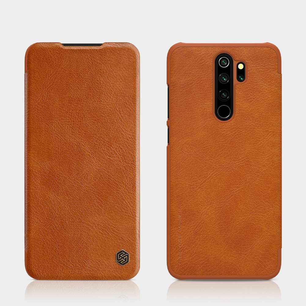 NILLKIN Protective Leather Phone Case For Xiaomi Redmi Note 8 Pro Smartphone - Red