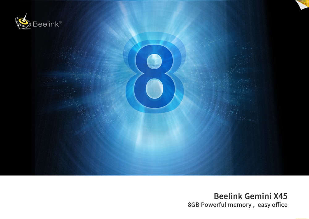 Beelink Gemini X45 Premium Windows 10 Intel Gemini Lake J4105 8GB/128GB Mini PC Intel® UHD Graphics 600 2.4G/5G WIFI Gigabit LAN HDMI*2 USB3.0*4 mSATA PCIE