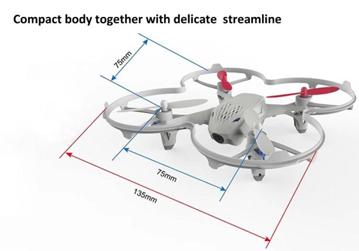 Hubsan H107D 4CH 5.8G 6 Axis Gryo FPV 0.3MP Camera RC Quadcopter - RTF