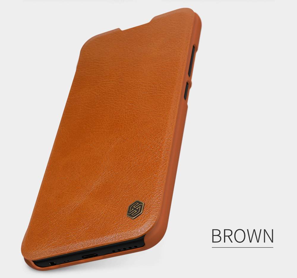 NILLKIN Protective Leather Phone Case For Xiaomi Redmi 8 Smartphone - Black