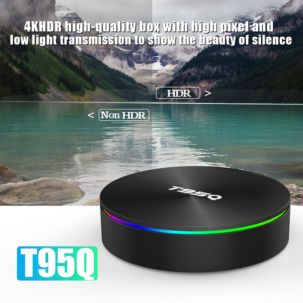 T95Q Amlogic S905X2 Android 8.1 4GB DDR4 32GB eMMC TV Box Dual Band WiFi LAN Bluetooth USB3.0
