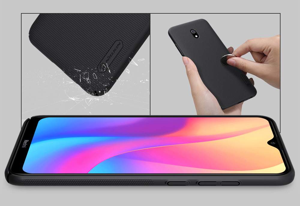 NILLKIN Protective Frosted PC Phone Case For Xiaomi Redmi 8A Smartphone - Black