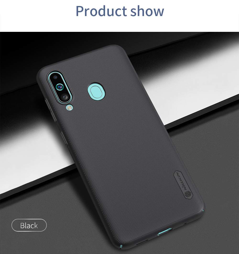 NILLKIN Protective Frosted PC Phone Case For Samsung Galaxy A60 Smartphone - Black