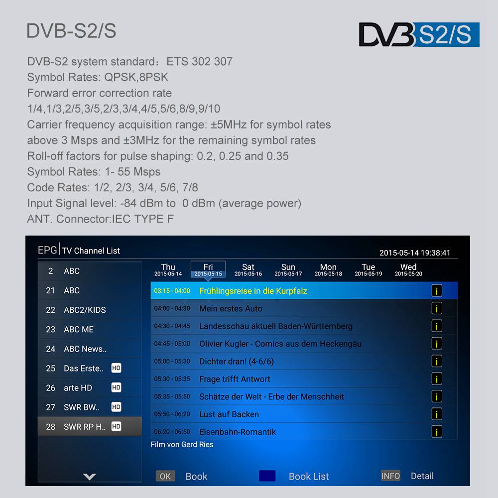 MECOOL K7 Android 9.0 DVB TV BOX DVB-S2/T2/C Amlogic S905X2 4GB LPDDR4 64GB EMMC 2.4G+5G WiFi 1000Mbps USB3.0 H.265