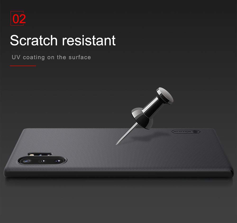 NILLKIN Protective Frosted PC Phone Case For Samsung Galaxy Note 10+ / Note 10+ 5G Smartphone - Black