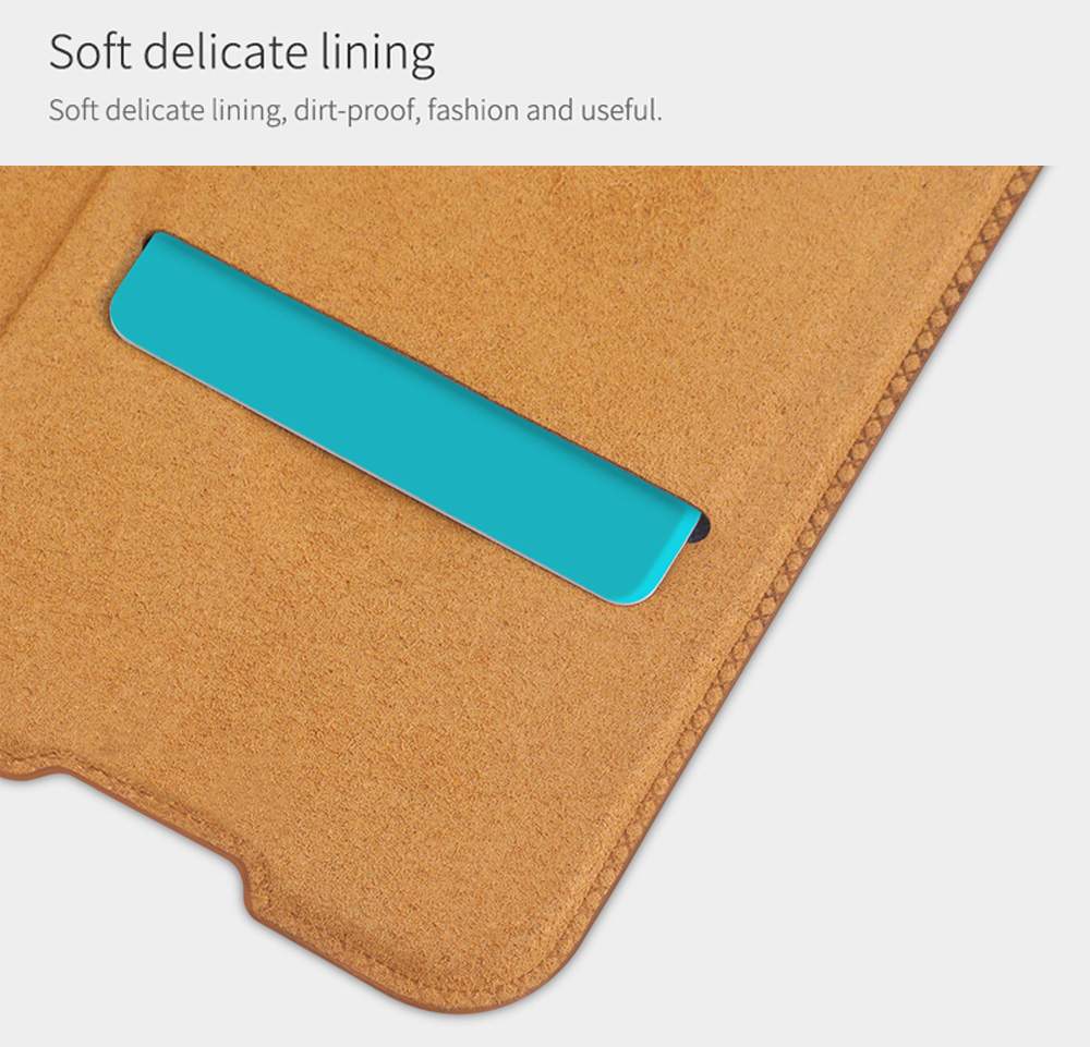 NILLKIN Protective Leather Phone Case For Xiaomi Redmi 8 Smartphone - Black