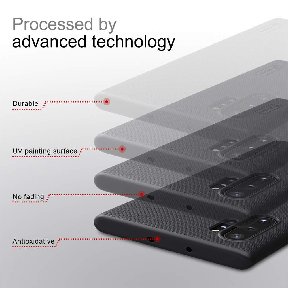 NILLKIN Protective Frosted PC Phone Case For Samsung Galaxy Note 10+ / Note 10+ 5G Smartphone - Black