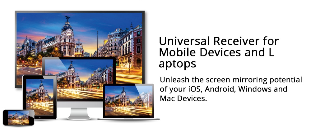 Ezcast2 wifi display 4K/30P Miracast(Android,Windows)DLNA and Airplay(IOS) 2.4G+5G WIFI