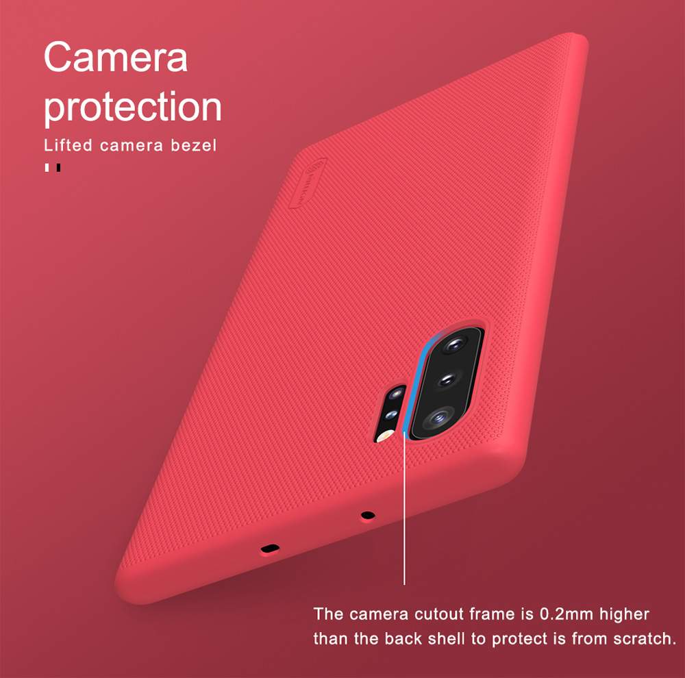 NILLKIN Protective Frosted PC Phone Case For Samsung Galaxy Note 10+ / Note 10+ 5G Smartphone - Black