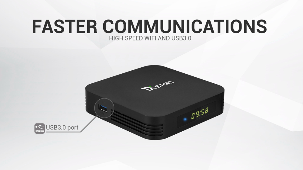 Tanix TX5 Pro Amlogic S905X2 Android 8.1 4GB/32GB TV Box 2.4GHz + 5GHz WiFi Bluetooth 4.1 Support 4K H.265 Media Player - Black