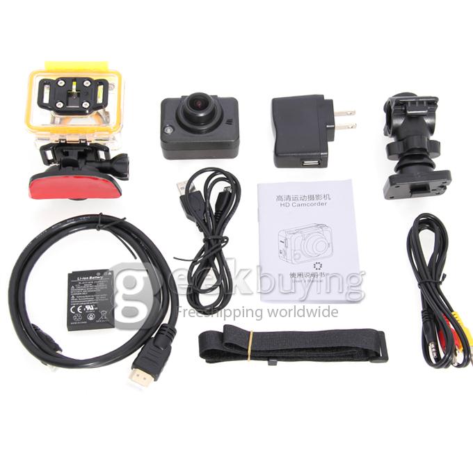 F20C Novatek 5MP FHD 1080P Action Camera 170 Degree Wide-angle Lens 30M Waterproof Outdoor Sports Camcorder