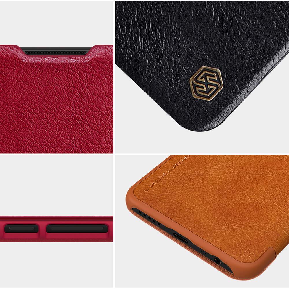 NILLKIN Protective Leather Phone Case For Xiaomi Redmi 8 Smartphone - Black