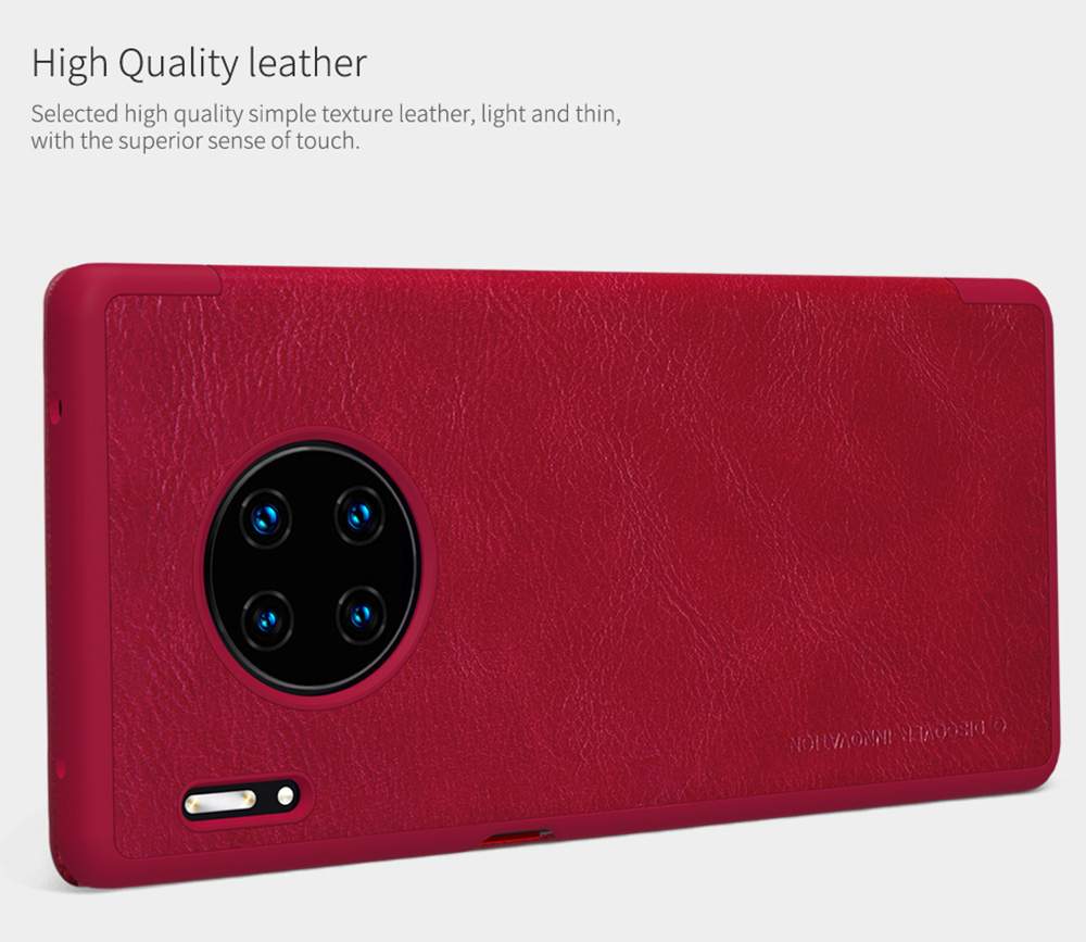 NILLKIN Protective Leather Phone Case For HUAWEI Mate 30 Pro Smartphone - Black