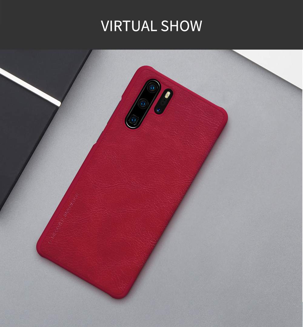 NILLKIN Protective Leather Phone Case For HUAWEI P30 Pro Smartphone - Red