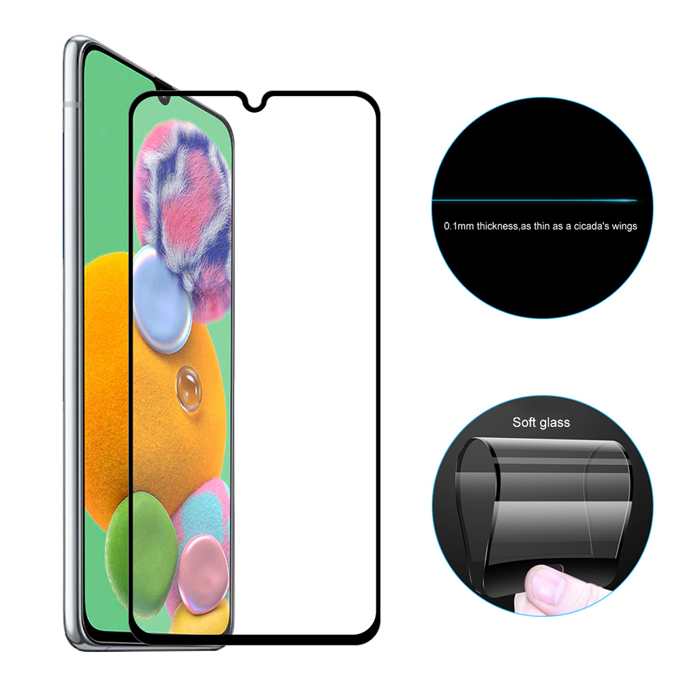 Hat-Prince 3D Full Coverage Anti-explosion Tempered Glass Screen Protector For Samsung Galaxy A90 5G - Transparent