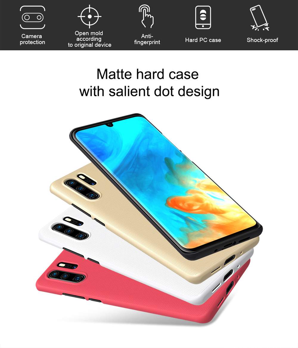 NILLKIN Protective Frosted PC Phone Case For HUAWEI P30 Pro Smartphone - Gold