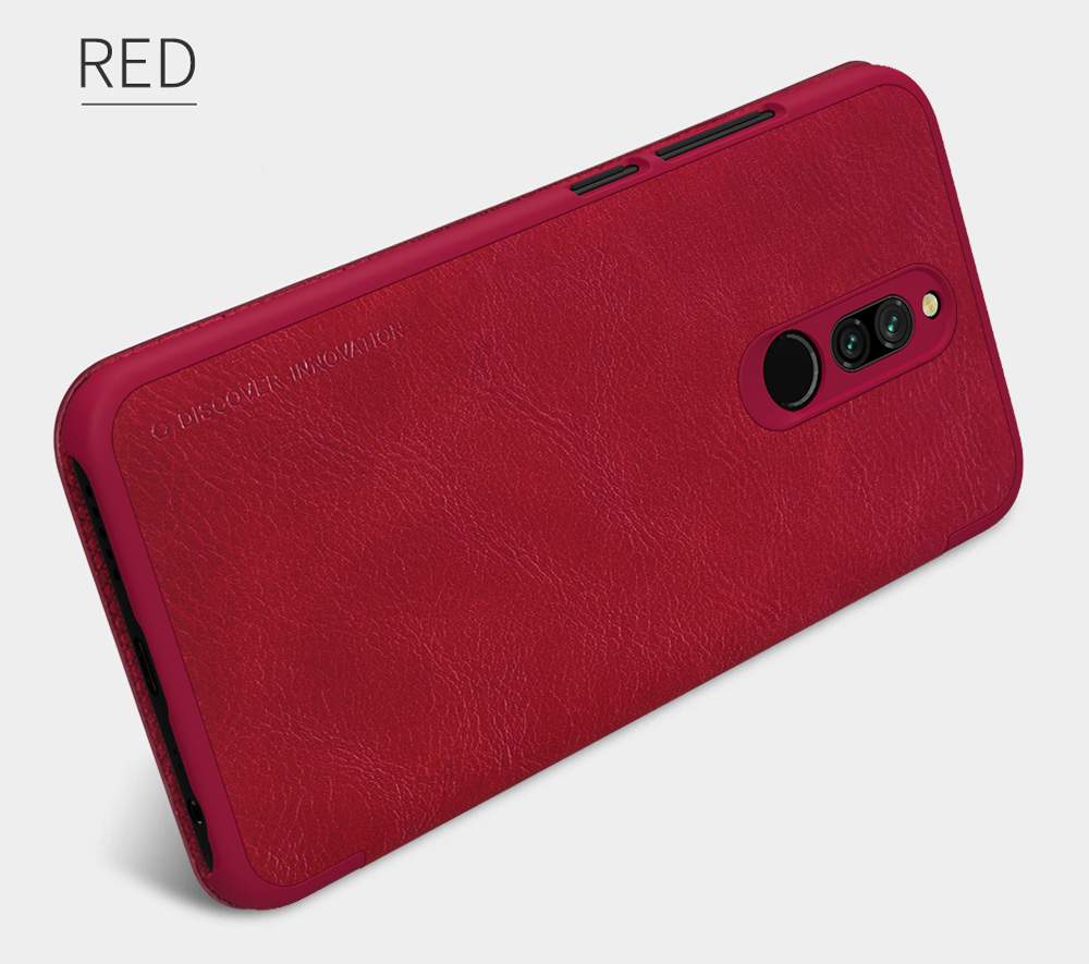NILLKIN Protective Leather Phone Case For Xiaomi Redmi 8 Smartphone - Black