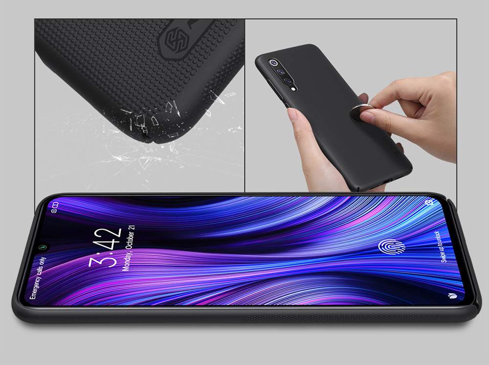 NILLKIN Protective Frosted PC Phone Case For Xiaomi Mi 9 Pro Smartphone - Black