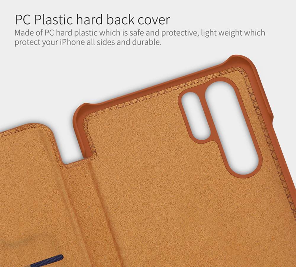 NILLKIN Protective Leather Phone Case For HUAWEI P30 Pro Smartphone - Black