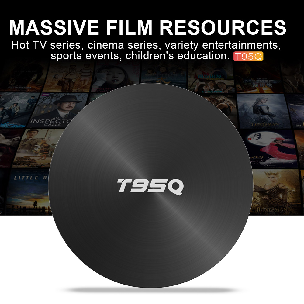 T95Q Amlogic S905X2 Android 8.1 4GB DDR4 32GB eMMC TV Box Dual Band WiFi LAN Bluetooth USB3.0