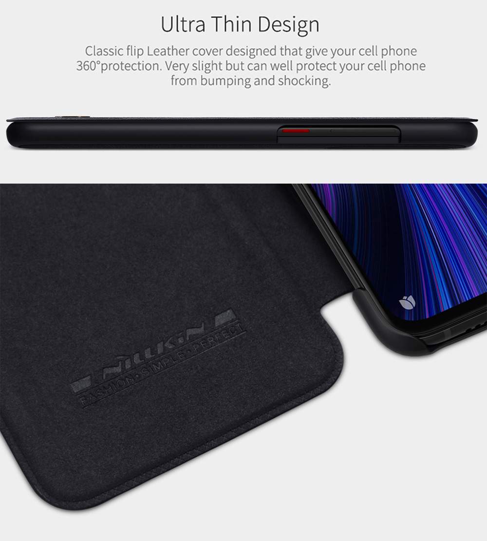NILLKIN Protective Leather Phone Case For Xiaomi Mi 9 Pro Smartphone - Black