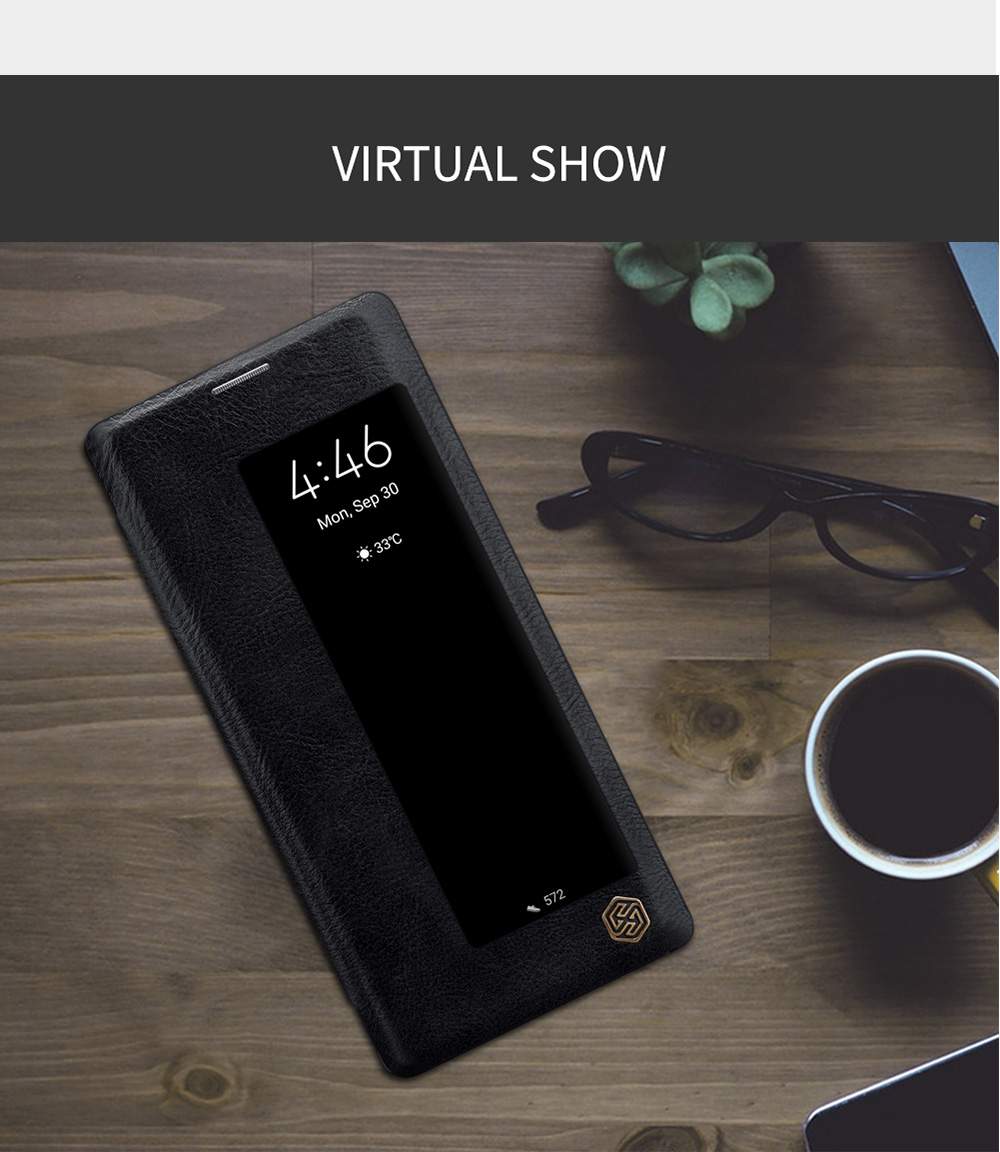NILLKIN Protective Leather Phone Case For HUAWEI Mate 30 Pro Smartphone - Black