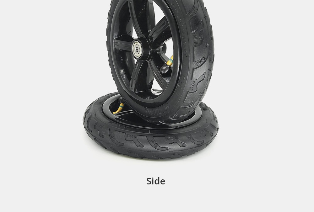 Pneumatic Tire For KUGOO S1 Including Hub - Black