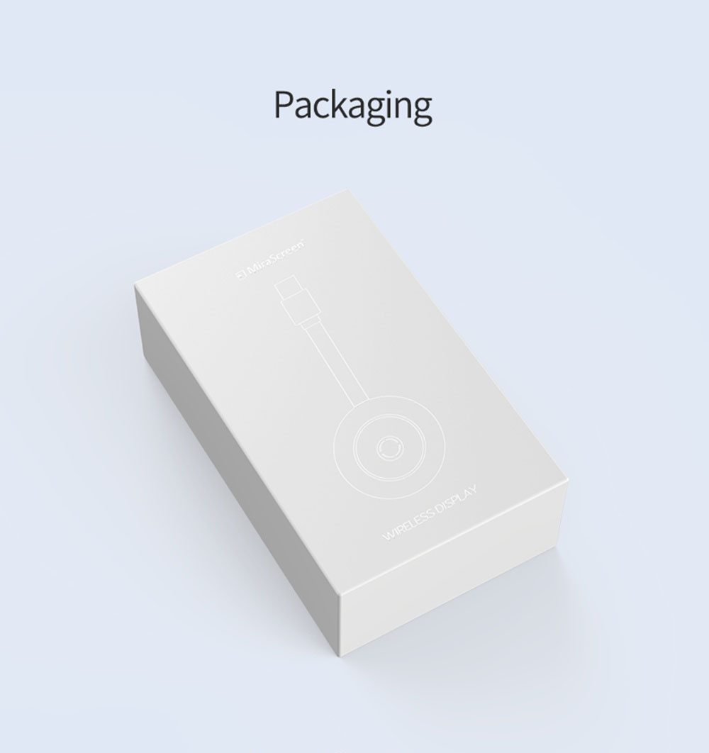 MiraScreen G10A Wireless Display Receiver Plug & Play 2.4G+5G WIFI 4K support Android/ IOS/ MAC/ Windows