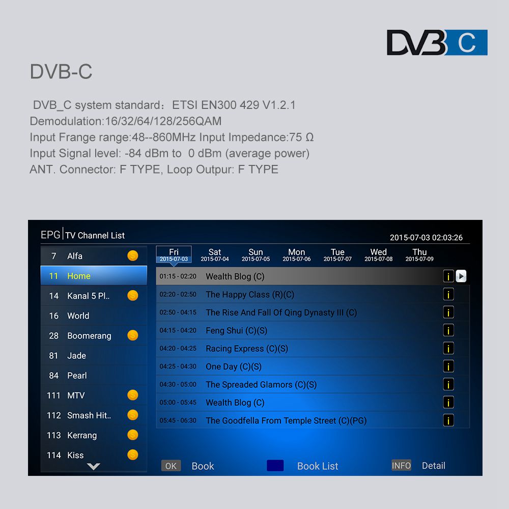 MECOOL K7 Android 9.0 DVB TV BOX DVB-S2/T2/C Amlogic S905X2 4GB LPDDR4 64GB EMMC 2.4G+5G WiFi 1000Mbps USB3.0 H.265