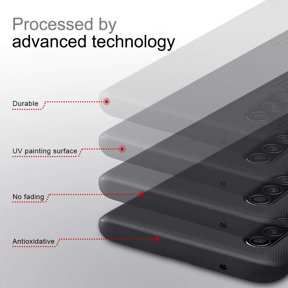 NILLKIN Protective Frosted PC Phone Case For Samsung Galaxy A90 5G Smartphone - Black