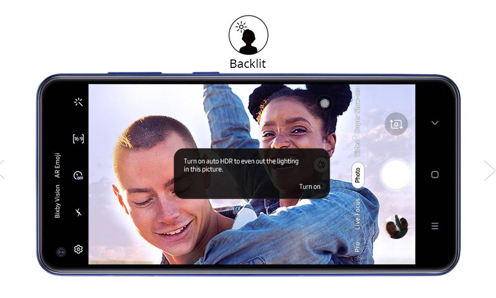 Samsung Galaxy A60 4G LTE Smartphone 6.3 Inch Snapdragon 675G 6GB 64GB 32.0MP+8.0MP+5.0MP Triple Rear Cameras Fingerprint ID Dual SIM Android 9.0 - Shallow Blue