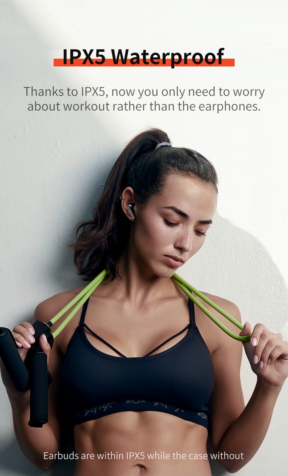 QCY T3 Bluetooth 5.0 TWS Earphones Stereo/Mono Mode AAC/SBC Tech 25 Hours Battery Life IPX5 3D Stereo