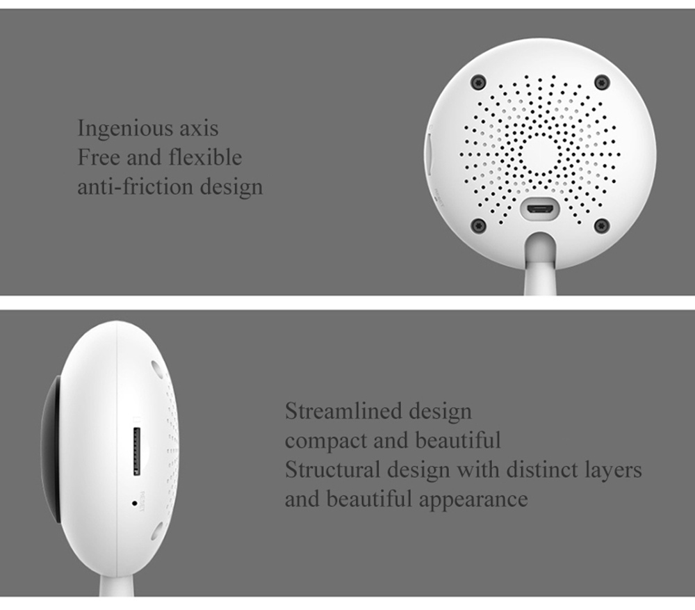 Xiaobai 1080P Smart Home IP Camera WIFI Security Monitor Public Version From Xiaomi Youpin - White