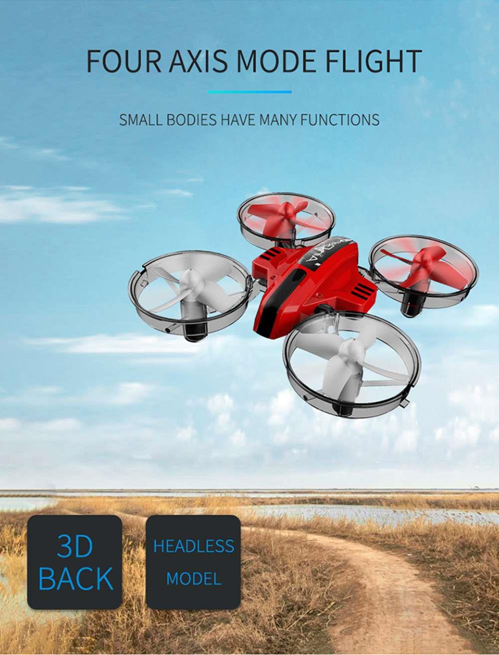 L6082 Air Genius RC Quadcopter Airplane Tiny Whoover All-In-One DIY 2.4G RC Drone For Kids Gift RTF Red - One Battery Version